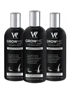 Watermans Waterman's Grow Me Hair Growth Shampoo 250ml 3 Pack  - Image 1