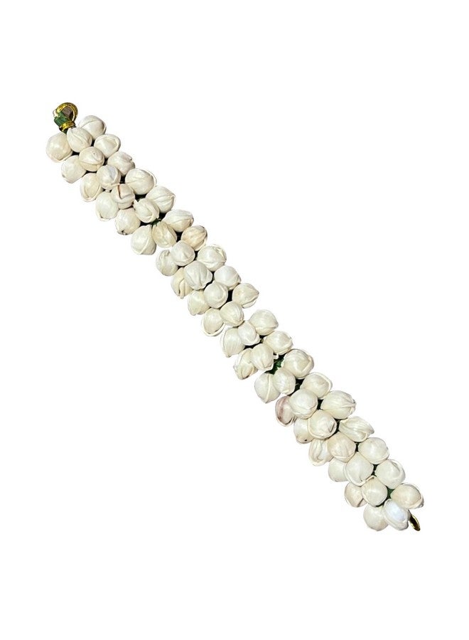 blushia طقم بلشيا جاجرا زهور الياسمين الاصطناعية مogra زهور جاجرا لتزيين الشعر، حزمة من 2 - Image 1