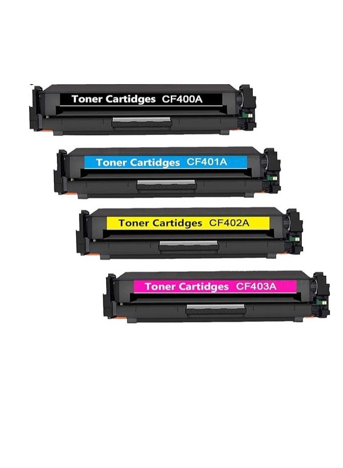 Terabyte 4-Piece Compatible Toner Cartridge Set For  201A CF400A Multicolour - Image 1