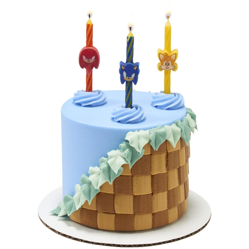 DecoPac Sonic The Hedgehog Cake Candles | 6 Birthday Cake Candles Featuring Sonic, Knuckles, & Tails, for Sonic Party - Image 5
