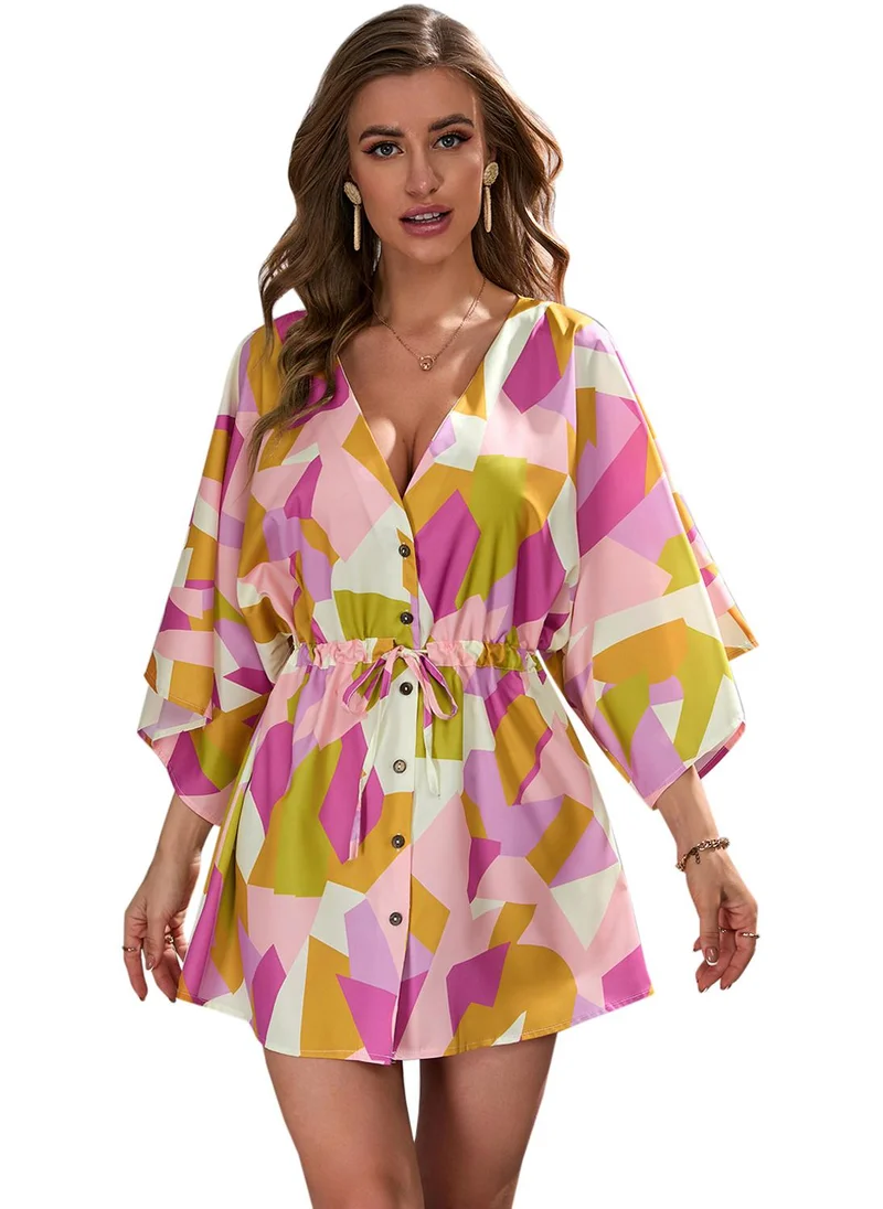 يونيكي Multicolour Printed Fit & Flare Dress
