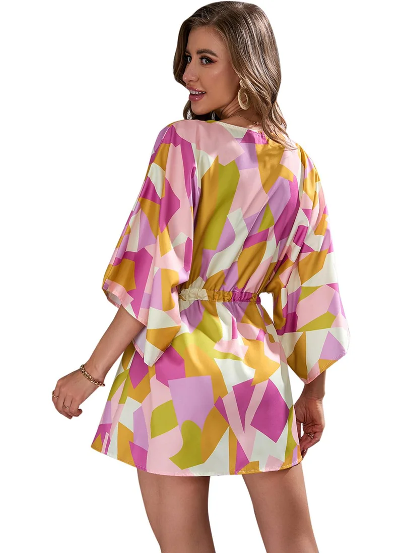 يونيكي Multicolour Printed Fit & Flare Dress