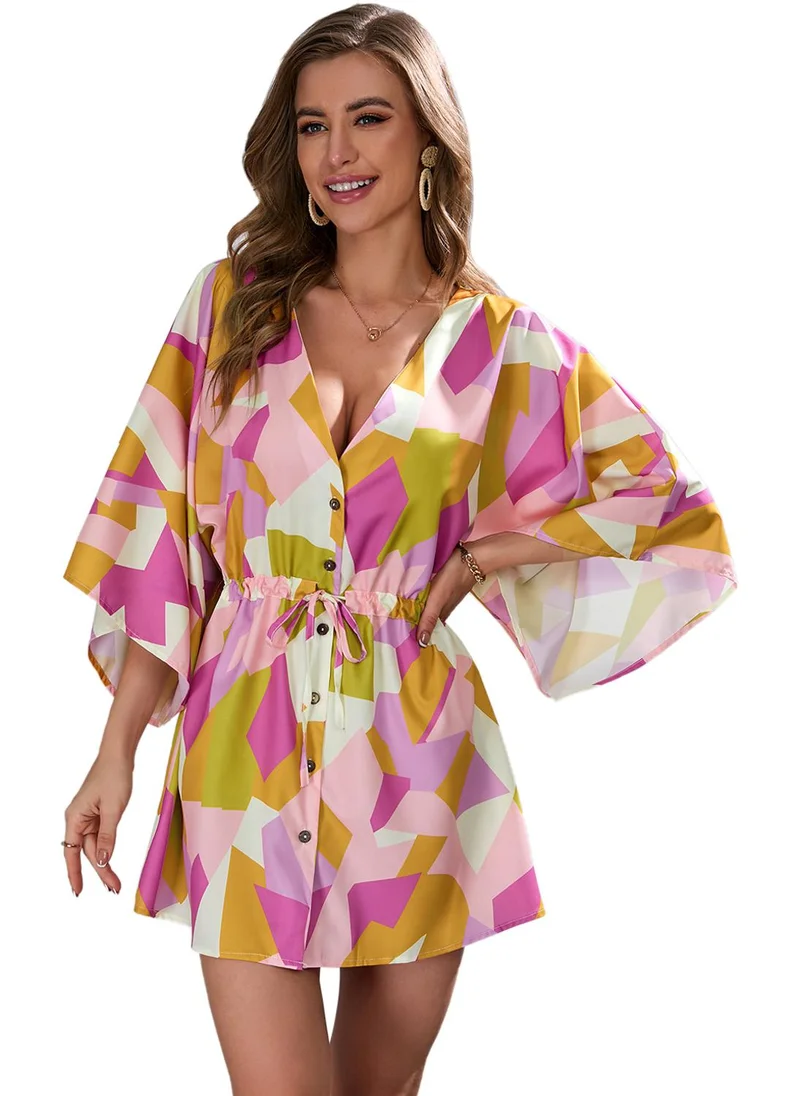 يونيكي Multicolour Printed Fit & Flare Dress
