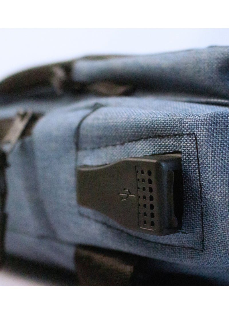 Brand Stores Casual Cross Bag - USB - Sky Blue  - Image 3