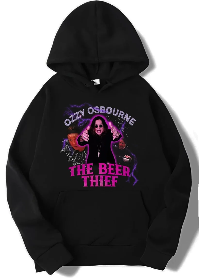 بي ار زد كولكشن Unisex Oversize Ozzy Osbourne Hoodie