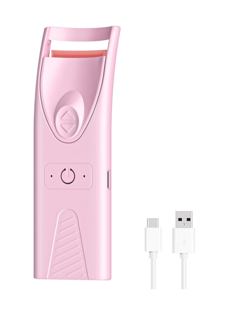 Excefore Electric Heated Eyelash Curler, Quick Natural Curling Electric Lash Curler, Long Lasting USB Rechargeable Curled Eyelashes, Mini Portable Eyelash Curler, Eyelash Curler Set Bbeauty Tool - Image 1