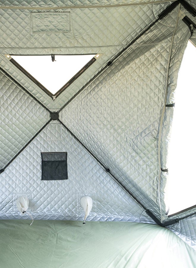 DPT Camping Tent, Green, Size294*280*207Cm - Image 3