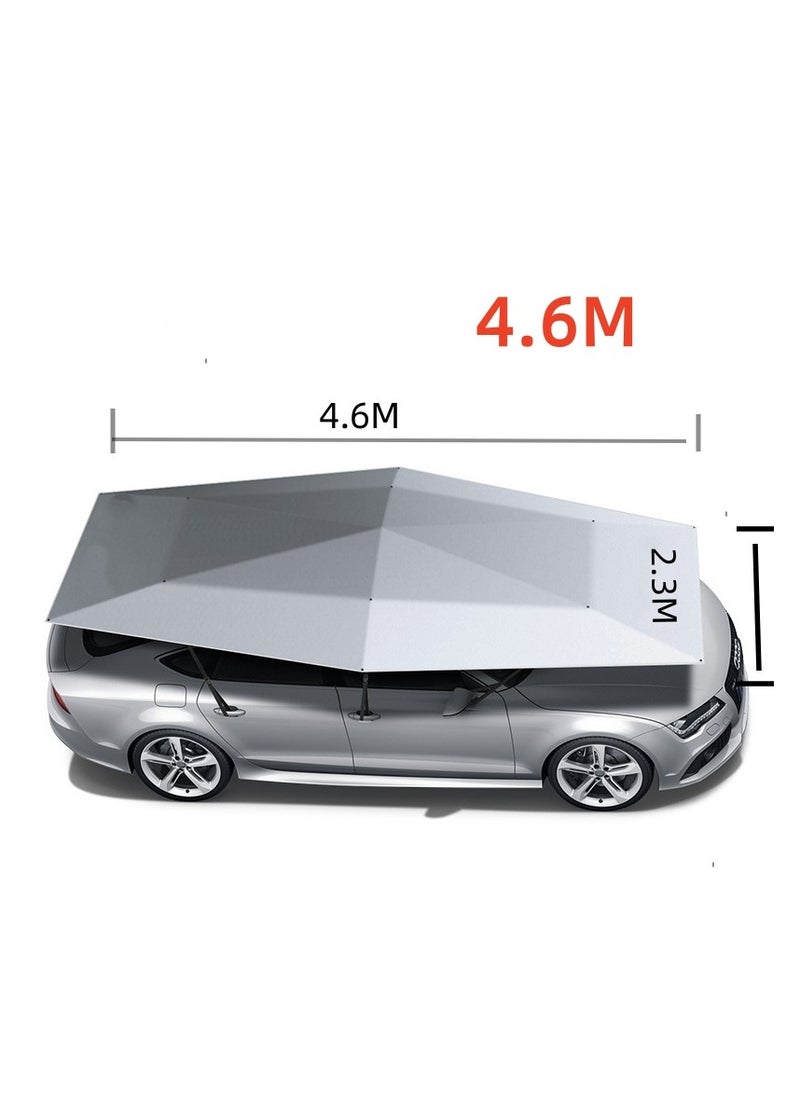 Generic Auto Folding Car Umbrella - Remote Controlled Portable Umbrella Cover for SUV/Car, Windproof & Anti-theft Design -- silver 4.6 M  - Image 1