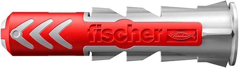 fischer DuoPower 1/4" x 1-3/16" S PH, 50 Plugs & 50 Screws, Powerful Universal Plug with Intelligent 2-Component Technology for Fastenings in Concrete, Bricks, Drywall, Chipboard, etc - Image 2
