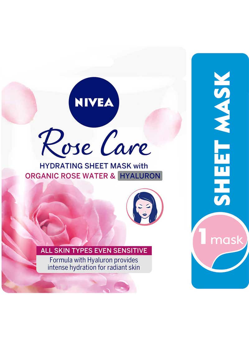 Nivea Face Sheet Mask, Organic Rose, 1 Mask