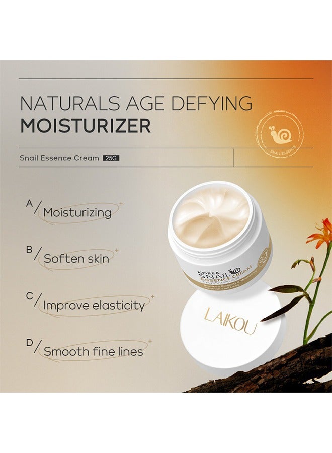 لايكو كريم كوريا خلاصة الحلزون ، ترطيب لإزالة ندبات حب الشباب ، كريم تحسين البشرة المضادة للشيخوخة وإزالة التجاعيد وكريم التبييض 25 غرام - Image 2