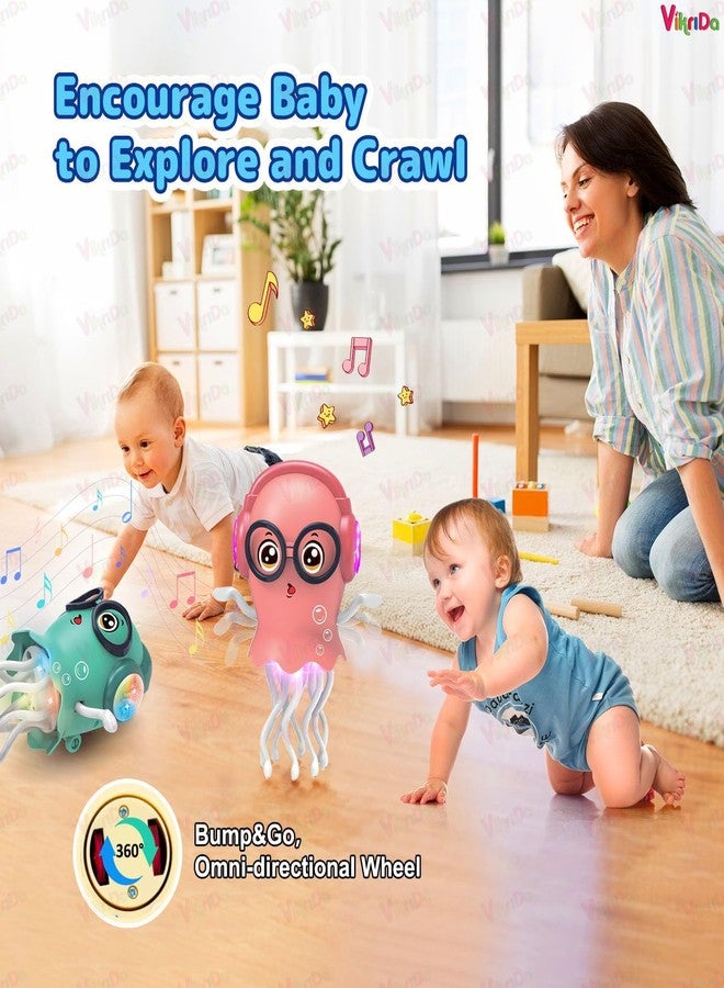 Vikrida Magic Dancing Jellydancer Baby Toy - Crawling Musical Tummy Time Toy for Kids | Interactive Sensory & Fidget Toy with Music & Lights | Fun Birthday Gift for Boys & Girls 3-8 Years - Image 5