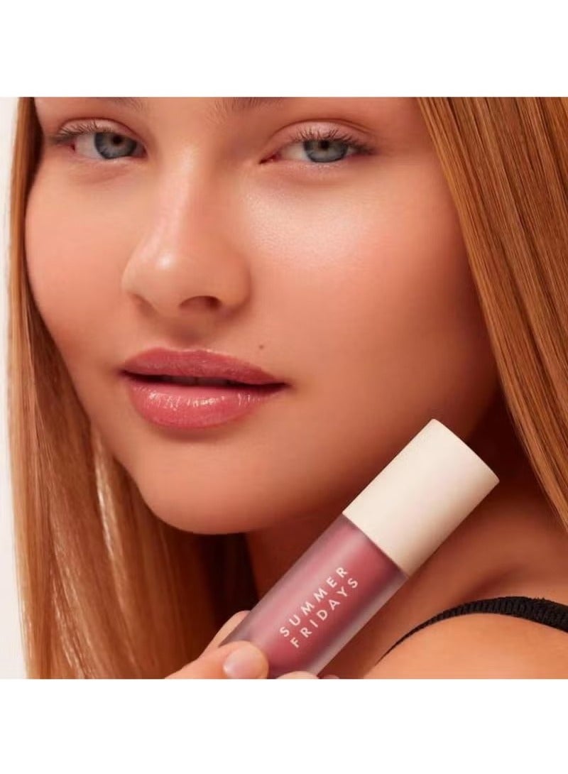 سامر فرايدايز بلسم الشفاه الملون مع غطاء مرطب شفاف ، لمعان عالية وعميقة الترطيب - دائم ، لينة ، غير عصا الصيغة - أحمر الخدود حلم ( 0.15 أوقية ) - Image 4