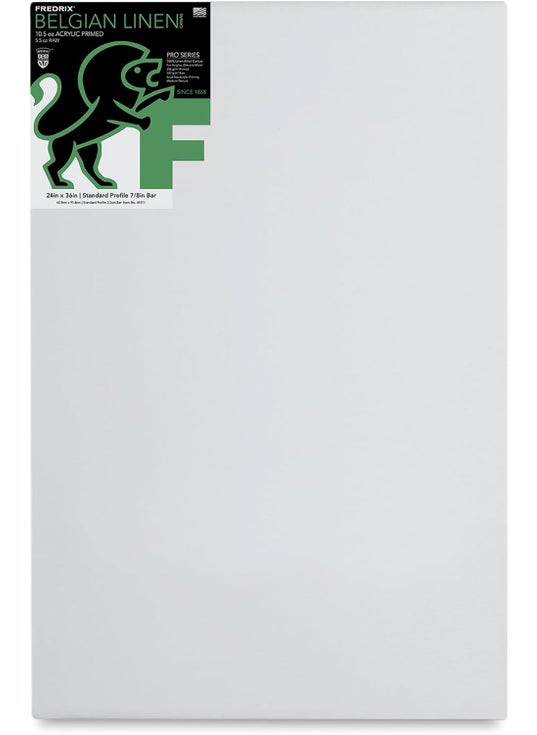 Fredrix Pro Belgian Linen PreStretched Canvas 24 in x 36 in Each