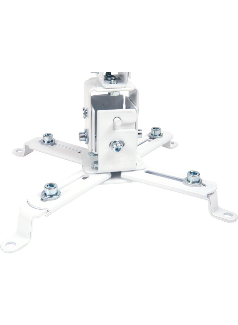 Universal Wall Mount Bracket for Projector – Adjustable Swivel Holder up to 20kg, White - Image 2