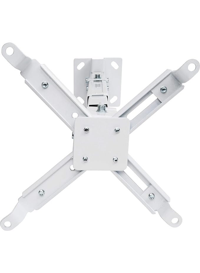 Universal Wall Mount Bracket for Projector – Adjustable Swivel Holder up to 20kg, White - Image 4
