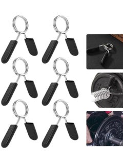 KANGAROO 6pcs Kangaroo Spring Collar Clips Dumbbell Barbell Clamps Spring Locking Collars for Gym Fitness Weight Lifting Equipment  - Image 1