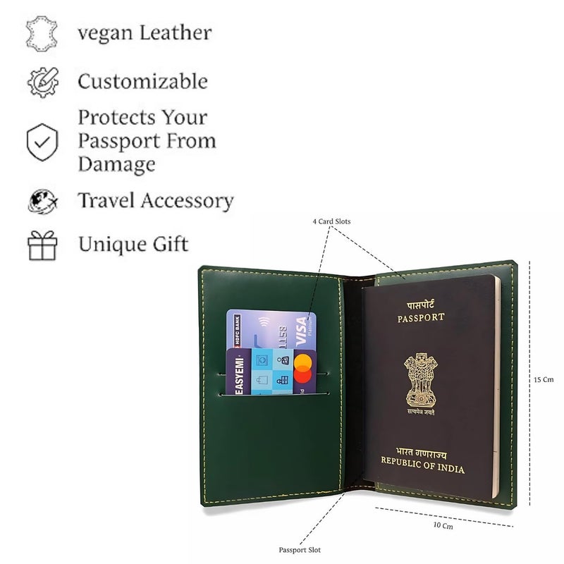 THE CUSTOMISED GIFT Personalized Mr and Mrs Couple Passport Cover Set, Brown Leather, Travel Accessories with Airplane Design and Crown Embellishments (Uv Print Passport Cover) - Image 2