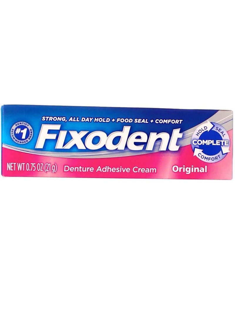 Fixodent - Fixodent Denture Adhesives Cream, Original - 0.75 Oz (pack of 6) - Image 1