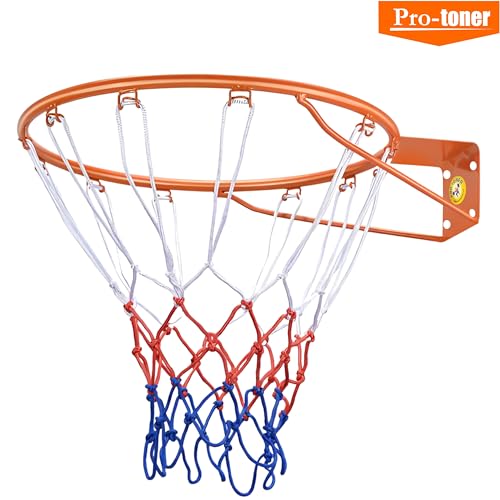 Protoner Basketball Ring with Net, 12 mm Thick, 18 inches Diameter, Medium Size - Image 2