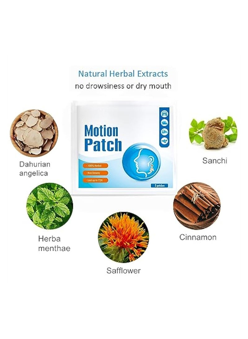 SYOSI Motion Sickness Patch, 10 Count Works to Relieve Vomiting, Nausea, Dizziness & Other Symptoms Resulted from Sickness of Cars, Ships, Airplanes, Cruise, Trains - Unisex - Image 3