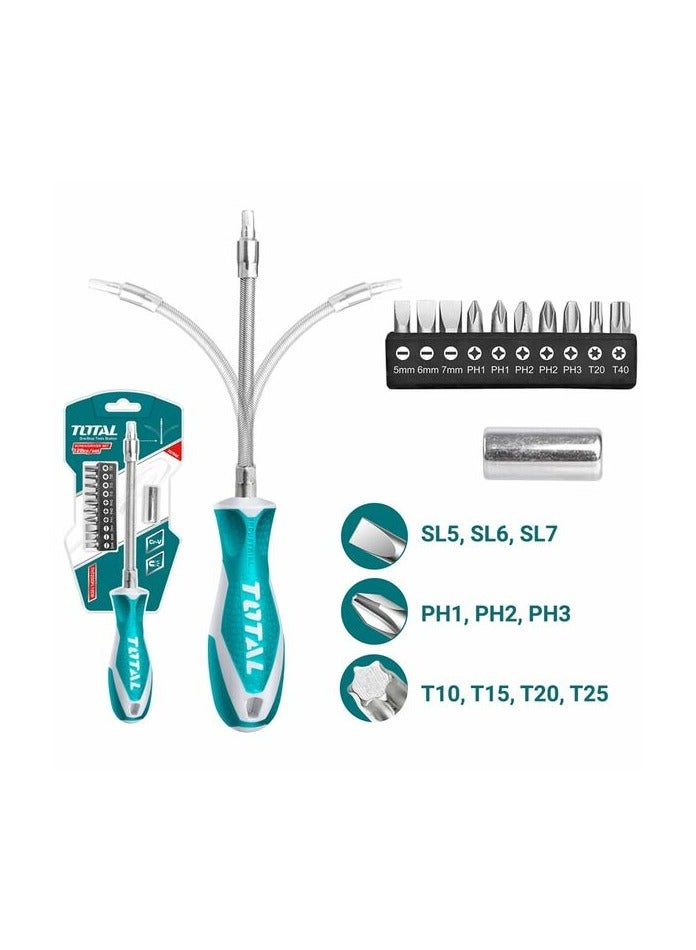 توتال TOTAL طقم مفك 12 قطعة THT250FL1206  - Image 1