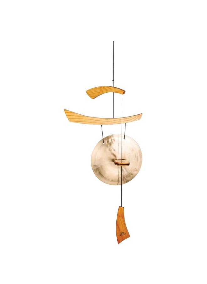 Woodstock Chimes - Woodstock Wind Chimes for Outside, Outdoor Decor, Patio and Garden Decor for Outside, Front Porch Decor Wind Gong Style Wind Chimes (34") Emperor Gong Medium Natural Christmas/Hanukkah Gifts (EGC) - Image 1