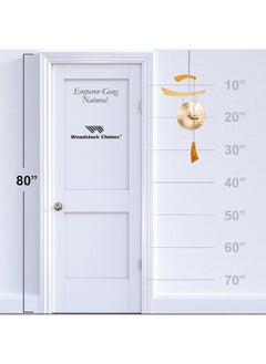 Woodstock Chimes Woodstock Wind Chimes for Outside, Outdoor Decor, Patio and Garden Decor for Outside, Front Porch Decor Wind Gong Style Wind Chimes (34") Emperor Gong Medium Natural Christmas/Hanukkah Gifts (EGC)  - Image 3
