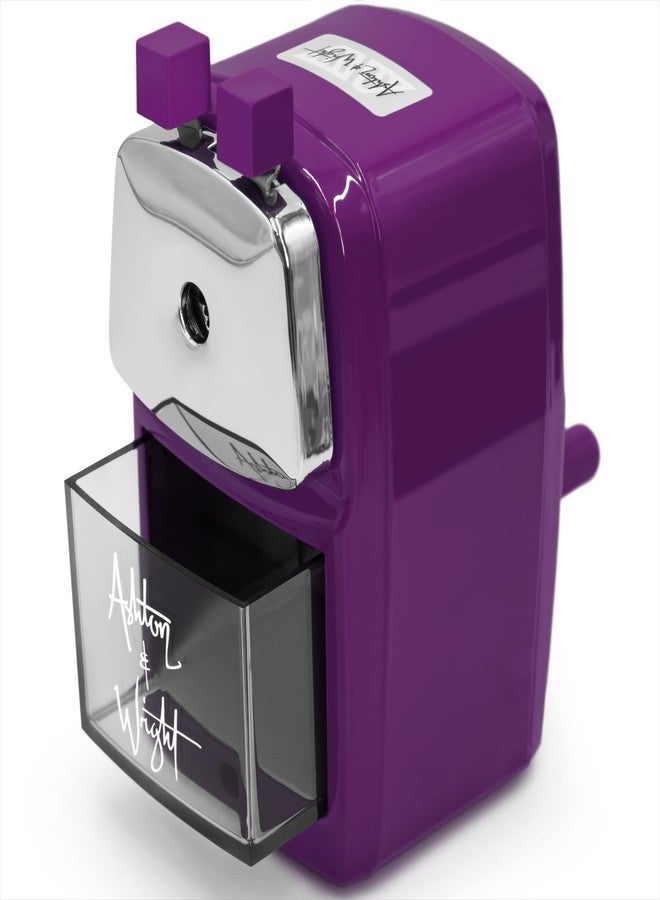Ashton and Wright - Mechanical Desktop Pencil Sharpener - Purple - Image 1