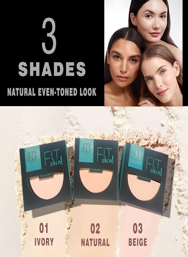 Brille Bee Fit Me Shade 2-in-1 Natural Matte Compact Powder for Oily Skin, 12 Hour Oil Control, Sun Protection, 20g (NATURAL) - Image 3