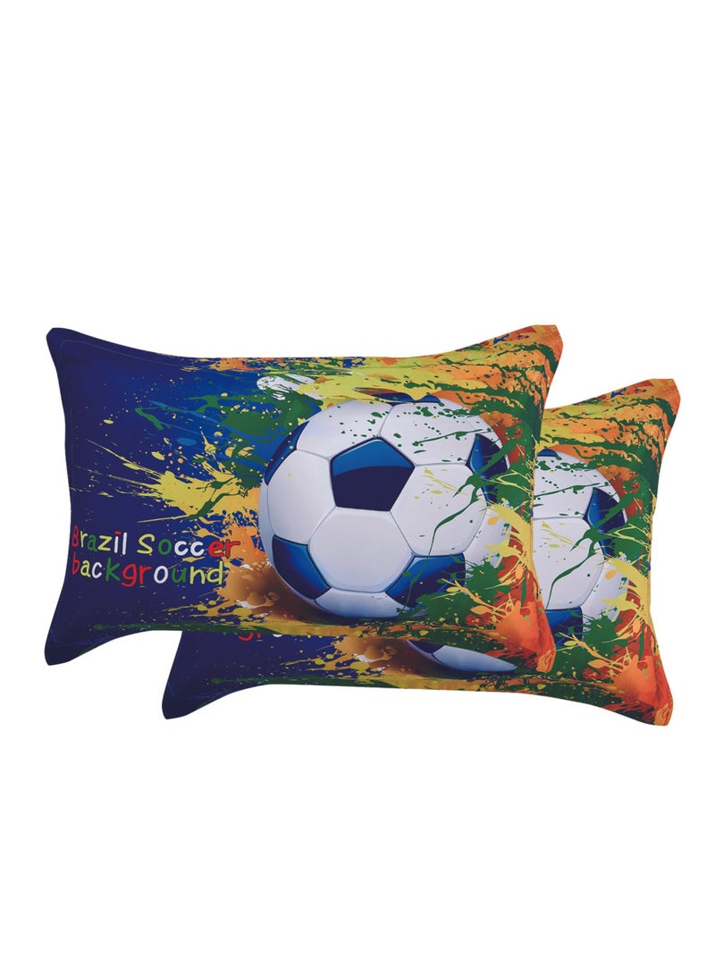 ستارجولد طقم لحاف فائق النعومة مقاس كينج من الألياف الدقيقة مطبوع عليه 4 قطع - Image 4