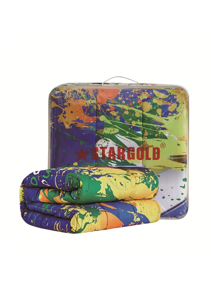 ستارجولد طقم لحاف فائق النعومة مقاس كينج من الألياف الدقيقة مطبوع عليه 4 قطع - Image 5