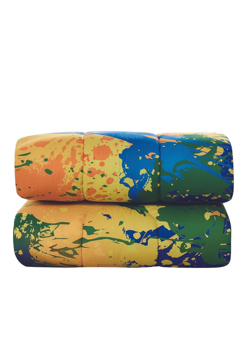 ستارجولد طقم لحاف فائق النعومة مقاس كينج من الألياف الدقيقة مطبوع عليه 4 قطع - Image 3