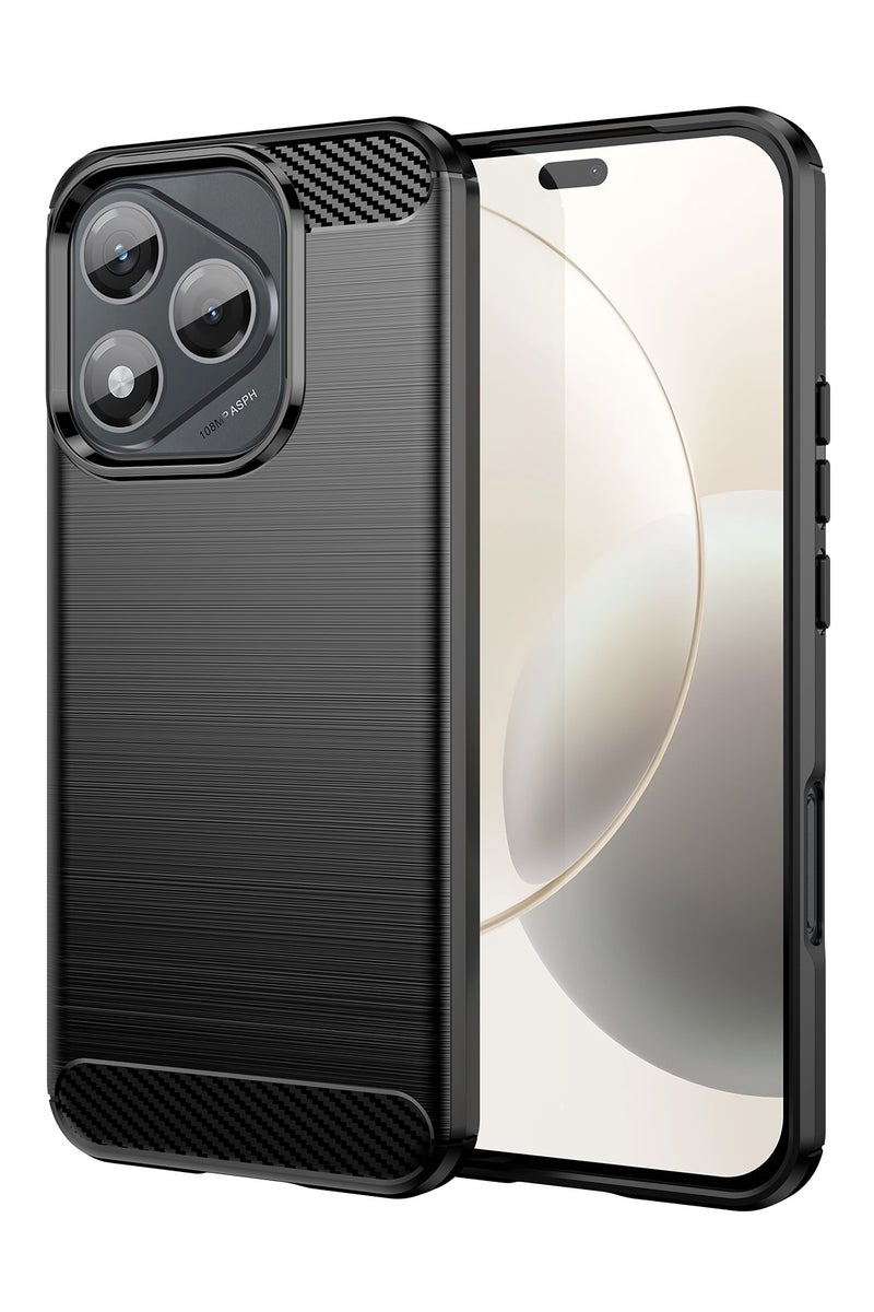 ثلاثة نمور لـ Honor 400 LITE غطاء الحالة, عالية الجودة رقيقة وخفيفة الوزن فرشاة مريحة TPU ناعمة الشعور الهاتف الخلوي حالة حماية لـ Honor 400 LITE, أسود - Image 1