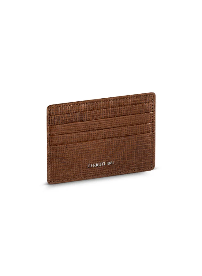 شيروتي 1881 Brown Card Holder for Men