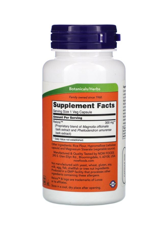 ناو فودز مكمل غذائي ريلورا بتركيز 300 ملجم- 60 كبسولة - Image 2