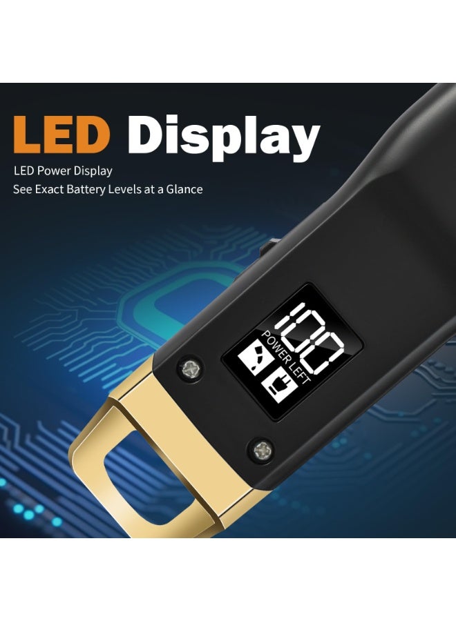 Beard Trimmer for Men - Rechargeable Men's Hair Clippers & Razor, Cordless Hair Trimmer for Face, Neck, Groin & Manscaping, Ideal Gift for Men, Black - Image 5