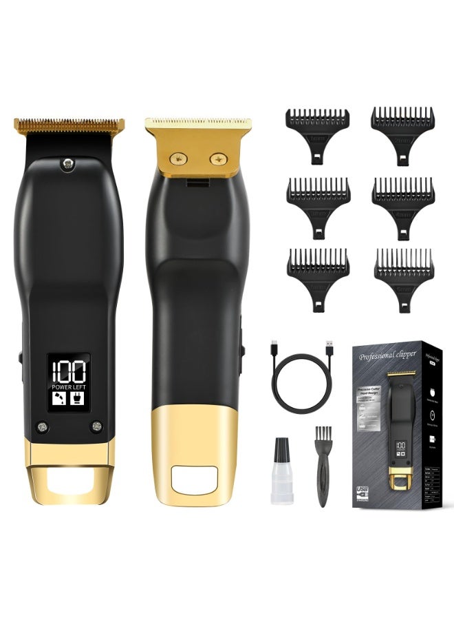 Beard Trimmer for Men - Rechargeable Men's Hair Clippers & Razor, Cordless Hair Trimmer for Face, Neck, Groin & Manscaping, Ideal Gift for Men, Black