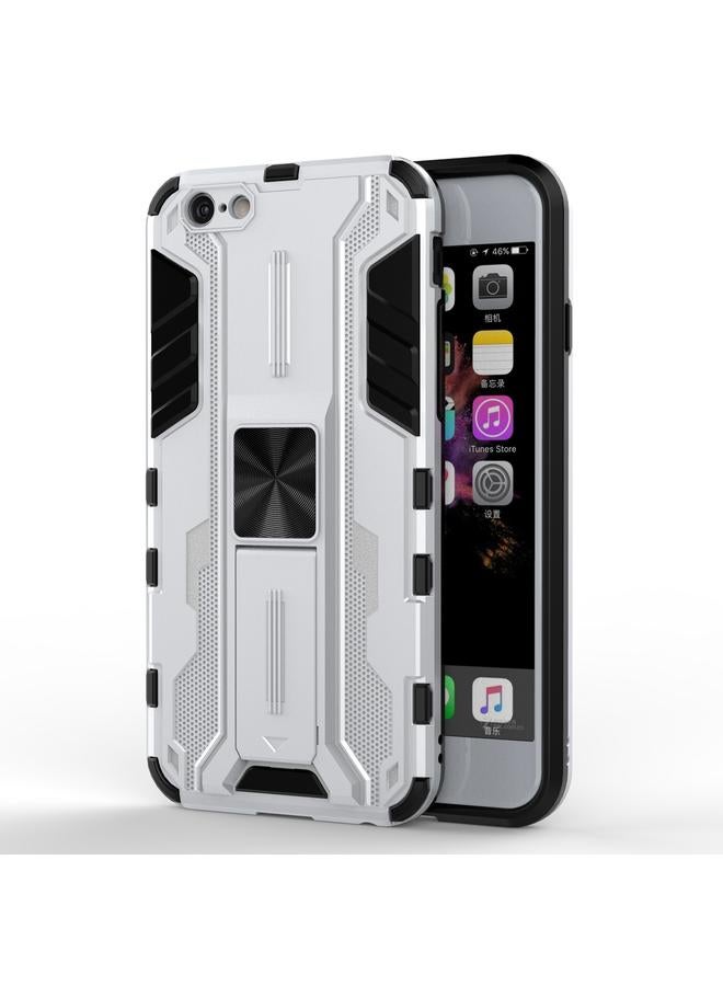 S-TOP Case For iPhone SE 2022 / SE 2020 / 8 / 7 Supersonic PC + TPU Shock-proof Protective Case with Holder - Image 1