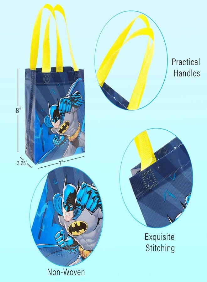 باتمان مجموعة هدايا حفلة باتمان - عبوة من 24 كيس هدايا صغير قابل لإعادة الاستخدام بحجم 8 بوصات للأطفال | مستلزمات حفلات عيد ميلاد باتمان - Image 5