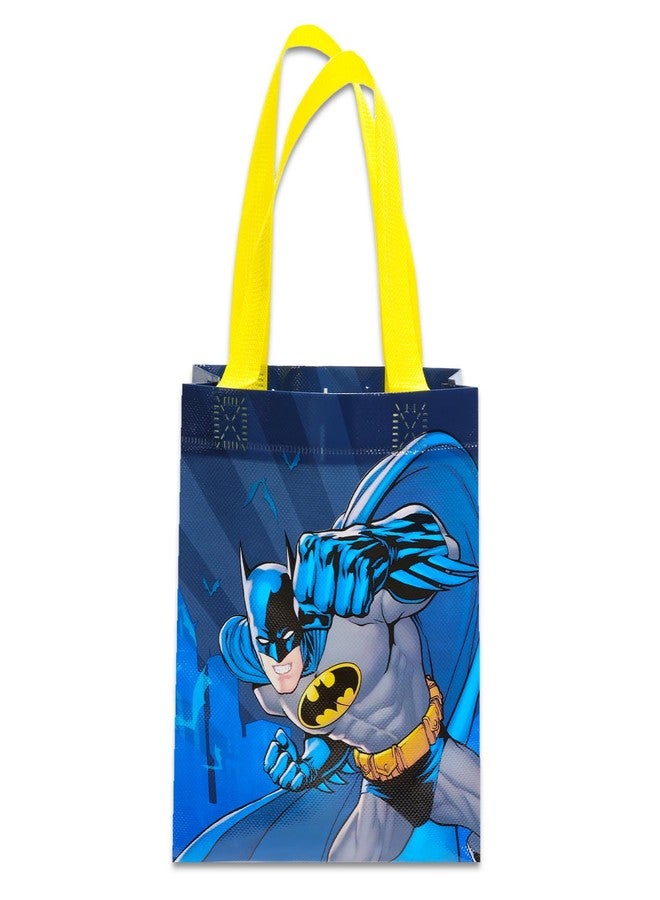 باتمان مجموعة هدايا حفلة باتمان - عبوة من 24 كيس هدايا صغير قابل لإعادة الاستخدام بحجم 8 بوصات للأطفال | مستلزمات حفلات عيد ميلاد باتمان - Image 2