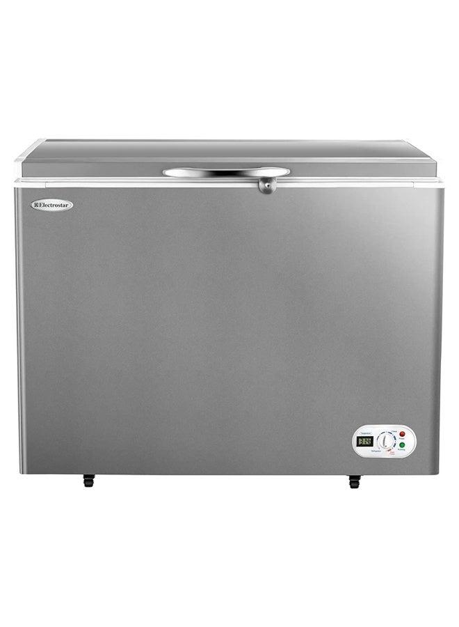 الكتروستار ديب فريزر أفقي 220 لتر حلة استانلس, لون سيلفر