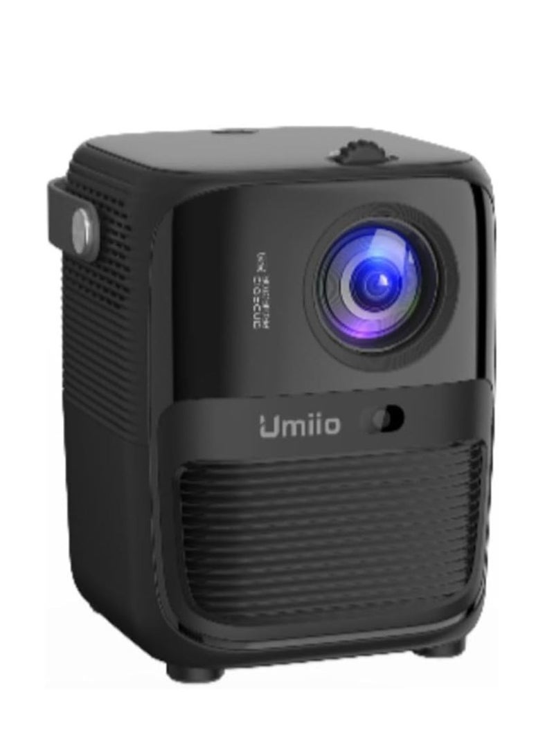 Umiio Q2 Android HDMI Video Laser Projector 5G WiFi Android , Bluetooth, FHD Resolution, 5M Projection Distance, Portable Outdoor Movie Projector for Home Cinema, Parties, and More-Black  - Image 1