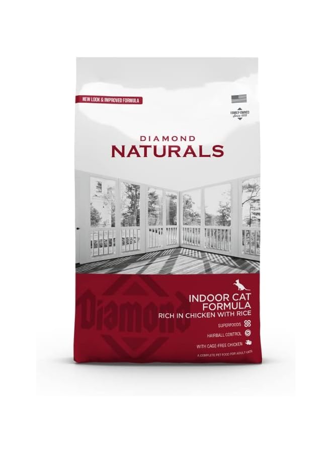 Diamond Naturals Indoor Cat Formula Rich In Chicken With Rice 1Kg - Image 1