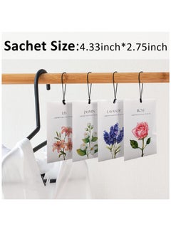 KASTWAVE Lavender Jasmine Lily Rose Flower Sachet 1Box 12Pcs 12 Packs Closet Air Deodorizer Freshener Scented Drawers Sachets Long Lasting Smell Goods for House 4 Scent Home Car Fragrance Products  - Image 4