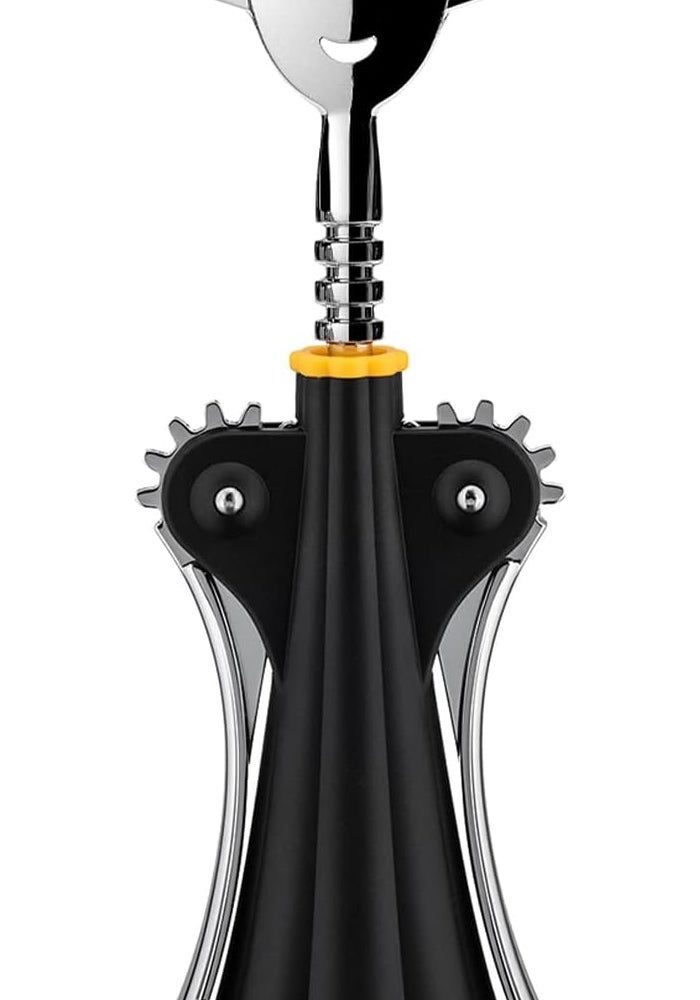 Alessi A di Alessi AAM01B Anna G. Design Corkscrew in Black Resin and Chrome Zamak - Image 1