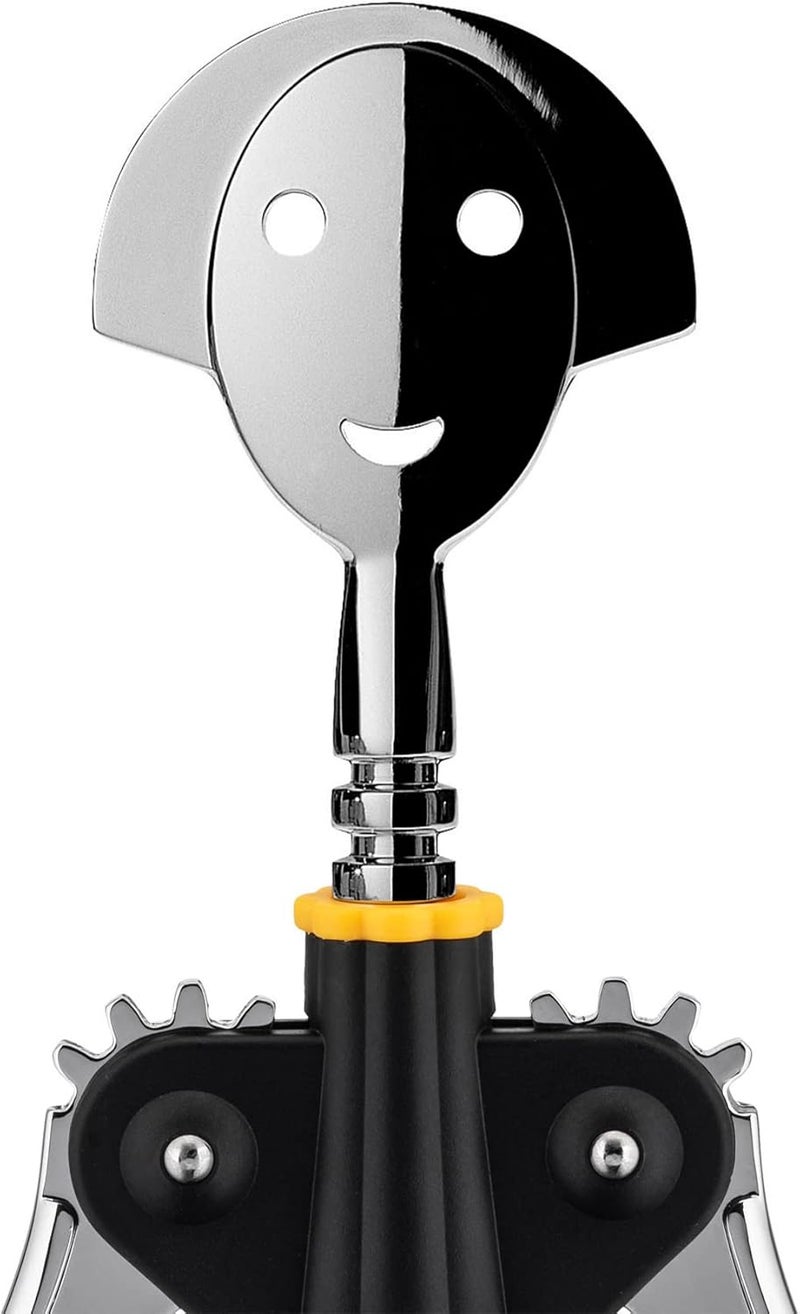 Alessi A di Alessi AAM01B Anna G. Design Corkscrew in Black Resin and Chrome Zamak - Image 4