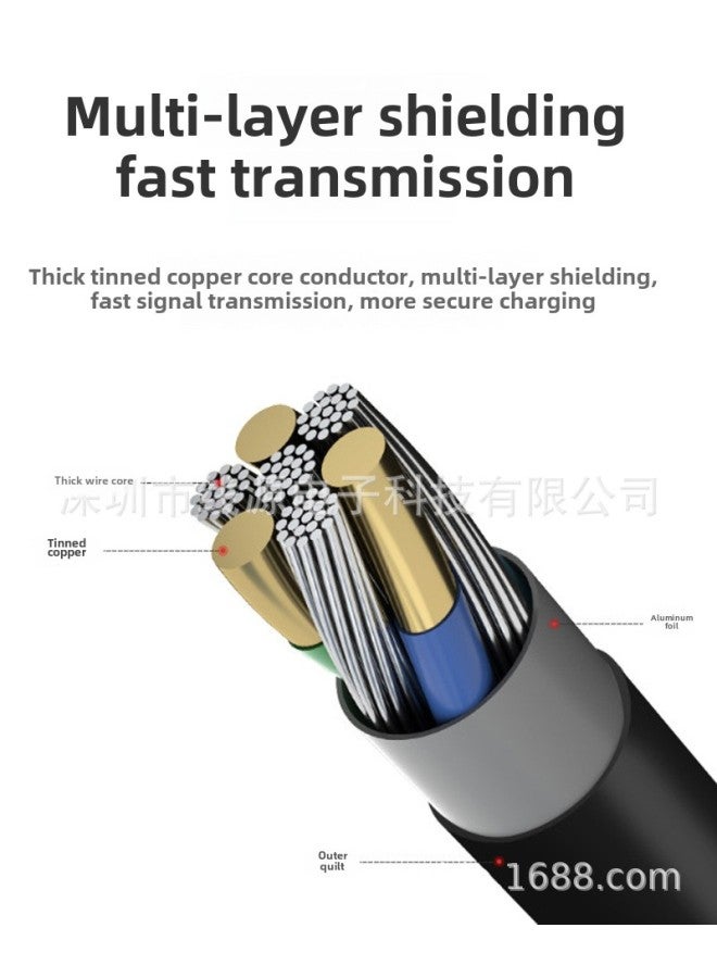 USB3.0 Mobile Hard Disk Data Cable Micro B Usb3.0 To Microb USB 3.0 Data Cable-Color:Wire 【USB3.0 To Micro-B】】-Length:0.5m - Image 1