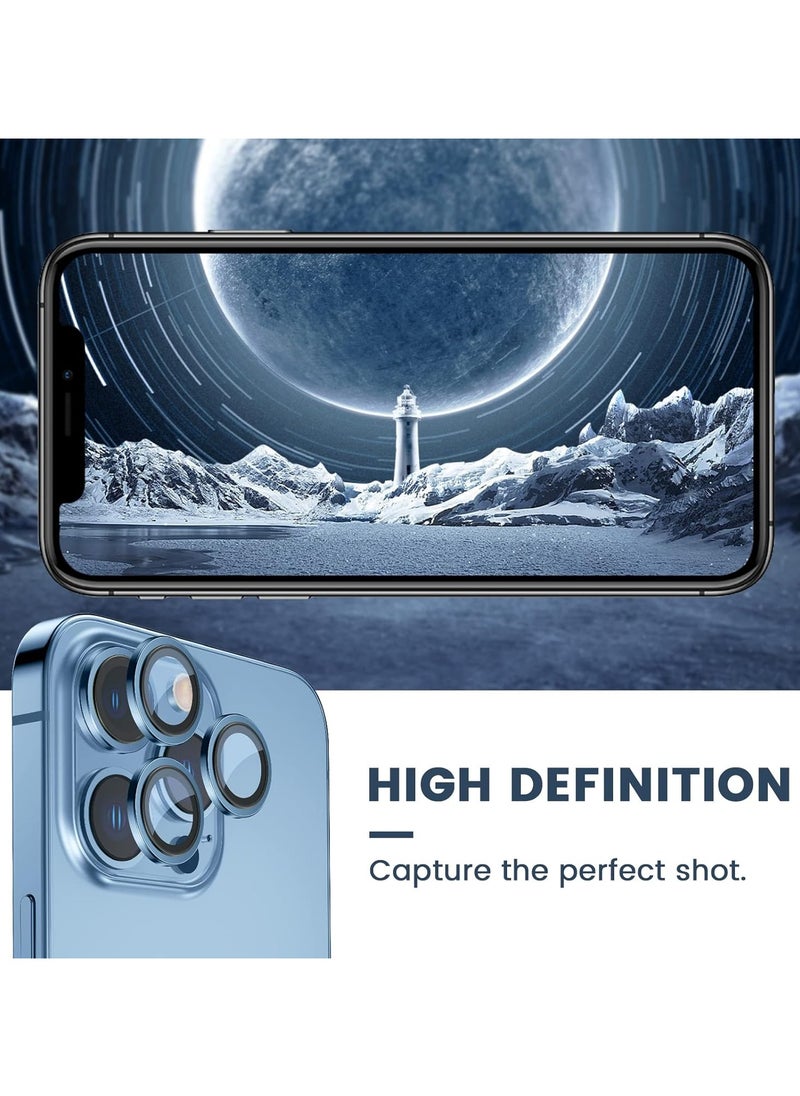 Generic - Camera Lens Protector Compatible with Apple iPhone 13 Pro/Max Sierra Blue - Image 1