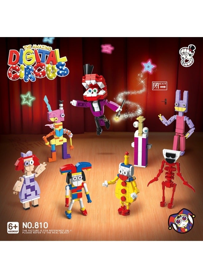general The Amazing Digital Circus Children's Building Blocks Assembling Dolls Assembling Game Toys Home Decoration Gifts for Family and Friends - Image 3